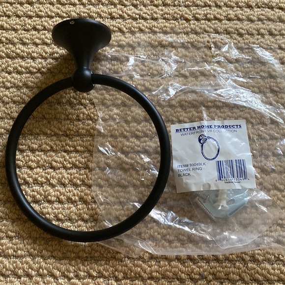 Brand new towel ring black - Picture 2 of 2
